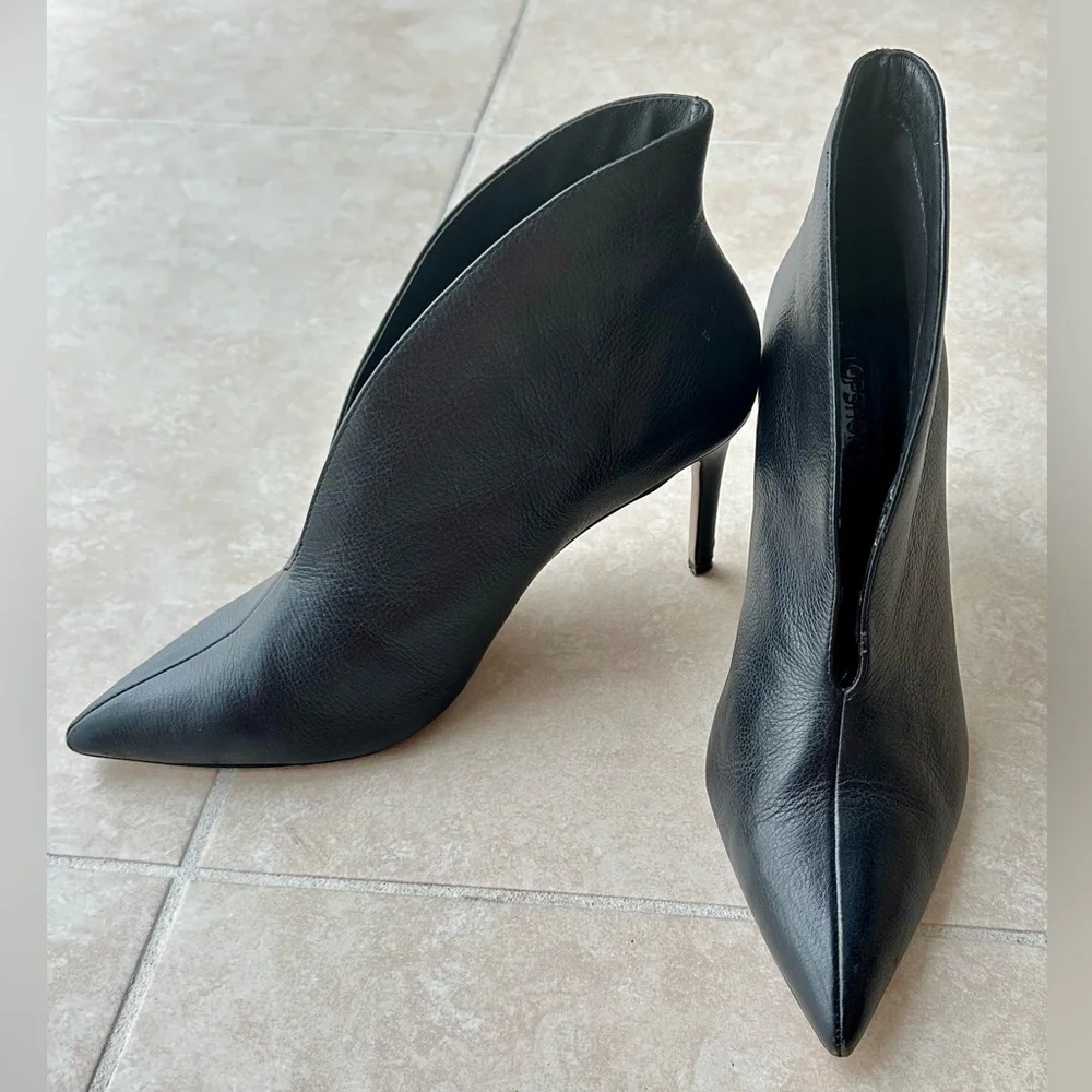 Topshop - Vamp Faux Leather Heels - Picture 1 of 7